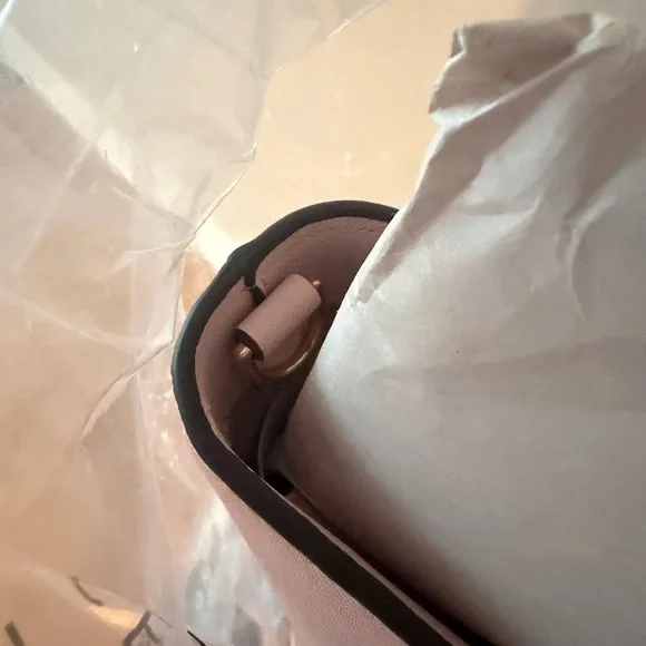 NWT Tory Burch Emerson Saffiano Leather Small Tote in Pink Quartz - Picture 10 of 16